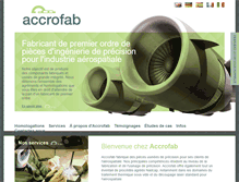 Tablet Screenshot of fr.accrofab.co.uk